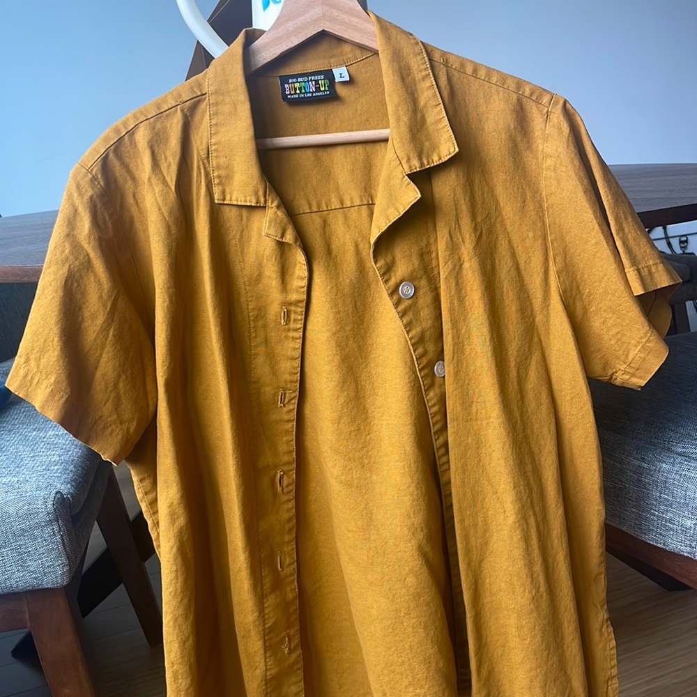 Big Bud Press Button-Up, Mustard